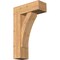 Ekena Millwork Thorton Block Smooth Bracket w/ Offset Brace, Western Red Cedar, 7 1/2"W x 20"D x 32"H BKT0806X20X32THR05SWR - alternate 1